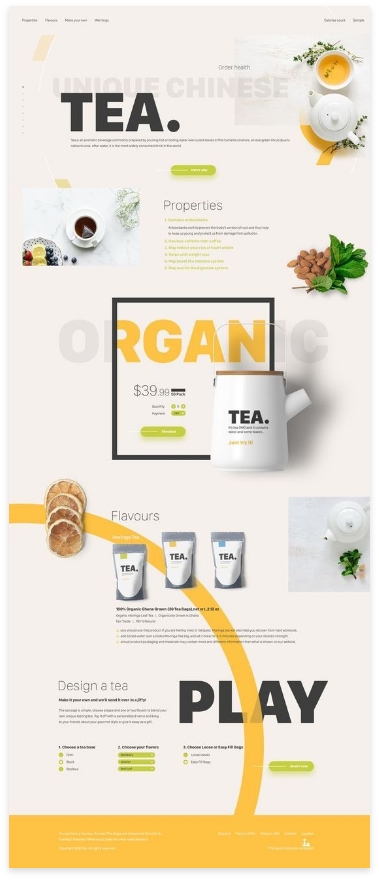 Tea ecommerce website
