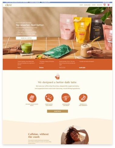 Clevr ecommerce website